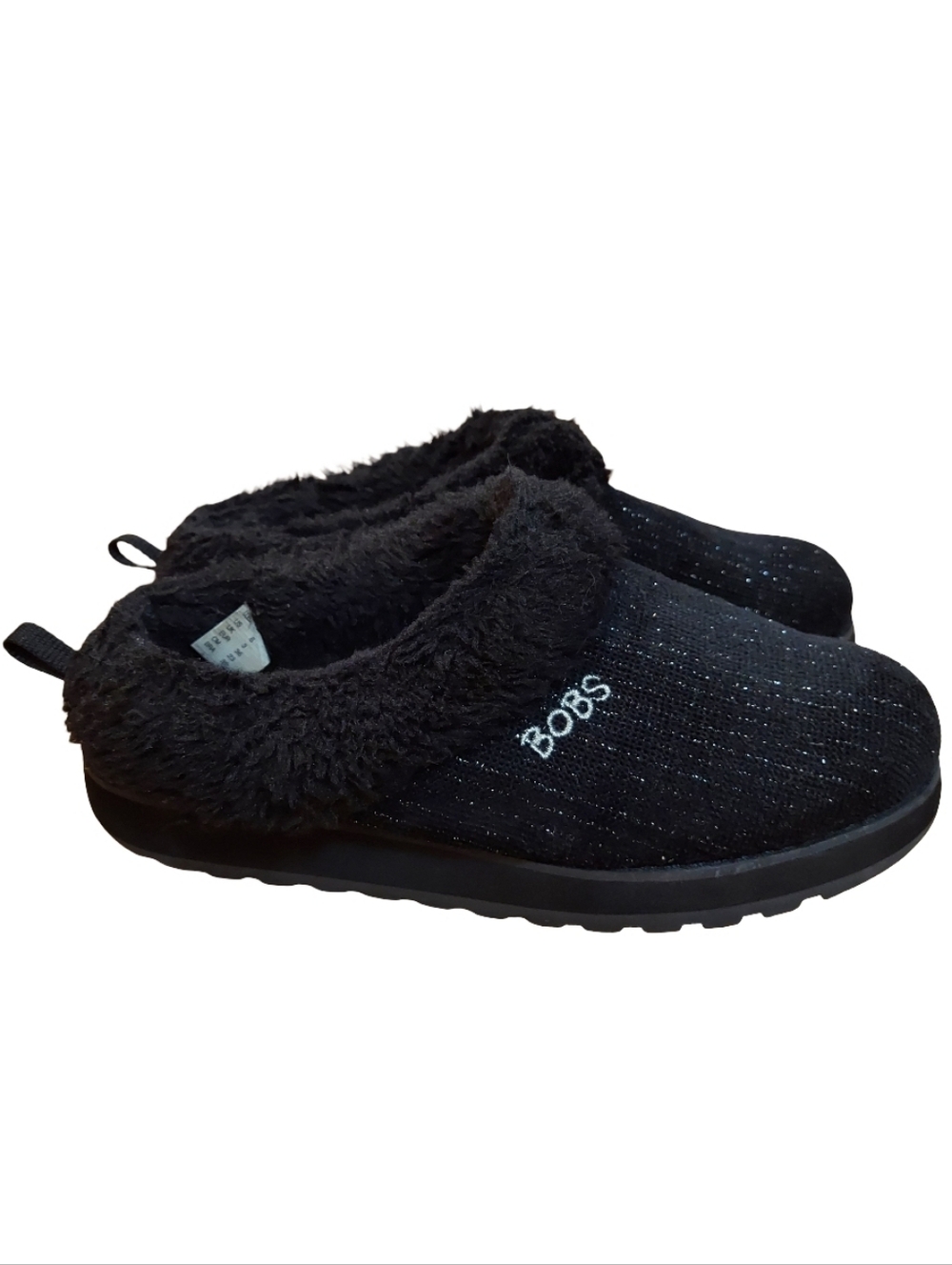 BOBS From Skechers Keepsakes Sparkle Slipper Scuffs In Black
